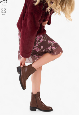 BT760-S BOTKI BRĄZOWY SKÓRA