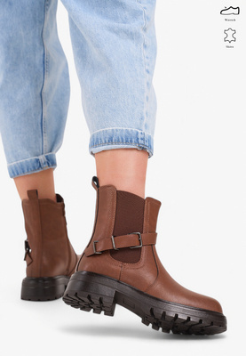 TR719-S TRAPERY BRĄZOWY SKÓRA