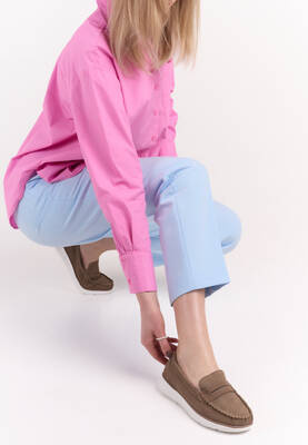 SP012 MOKASYN BRĄZOWY SKÓRA