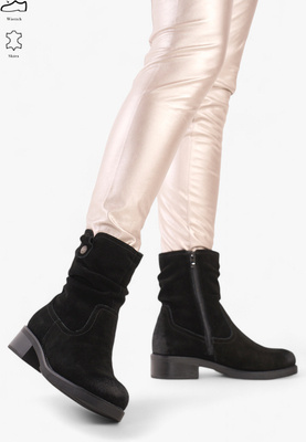 BT355-S BOTKI CZARNY SKÓRA